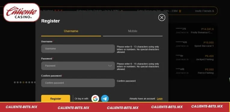 How to Complete Your Caliente Register Process Safely